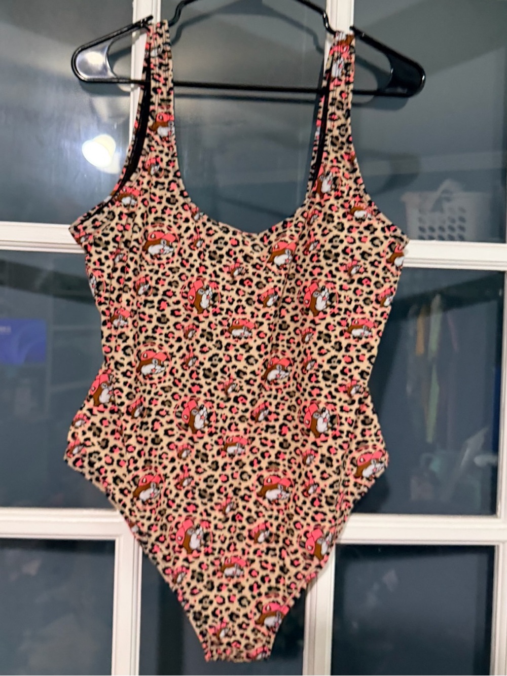 Pink Leopard Print One-Piece Swimsuit
